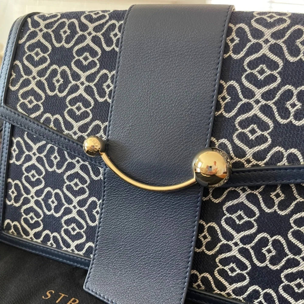 Strathberry Crescent Shoulder Leather & Monogram Bag - Picture 2 of 6